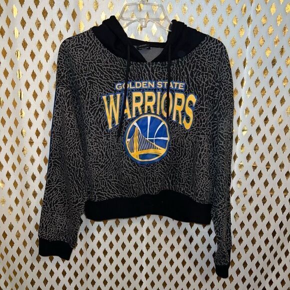 NBA Golden State Warriors cropped hoodie sweater size XL - Picture 1 of 5